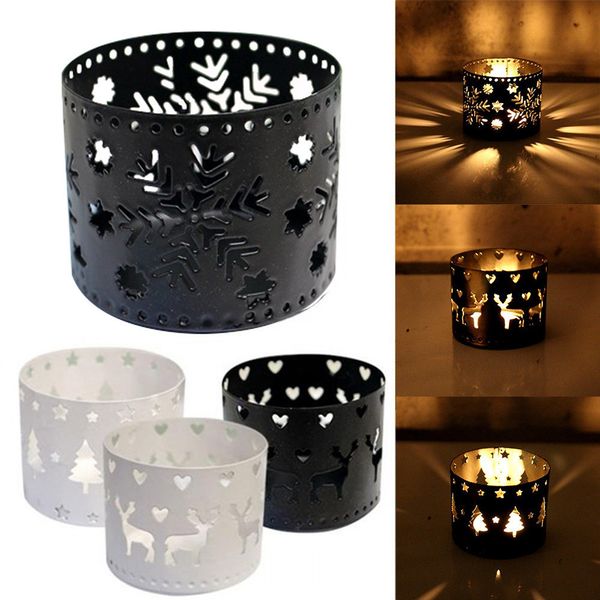 

2021 изысканный портативный 2 # xms свеча hollow подсвечник подарок держатель творческий рождественский декор партии украшения украшения нов