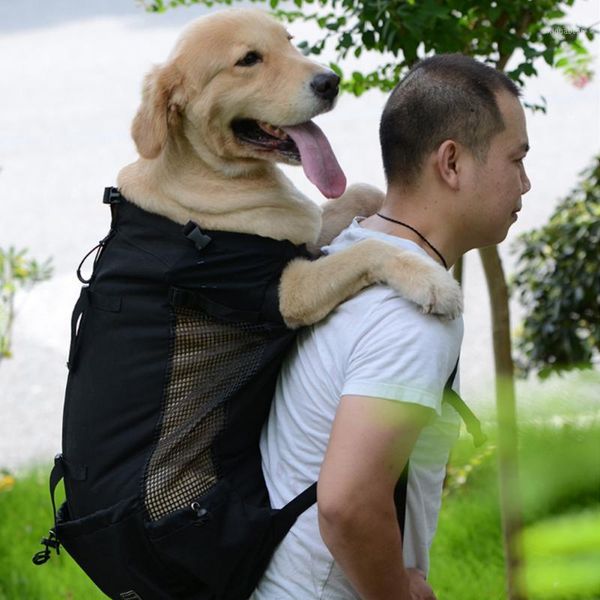 

dog carrier bag pet shoulder traveler backpack dog outcrop bags ventilation breathable washable outdoor bicycle hiking backpack1