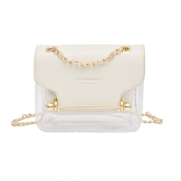 

ca38j crossbar and of jelly transparent new korean version winter versatile girl summer summer and winter jelly super mini chain ins super f