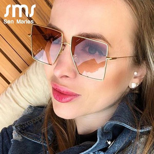

sunglasses vintage square women 2021 luxury frames retro clear sun glasses for men one piece oversized black shade gafas, White;black