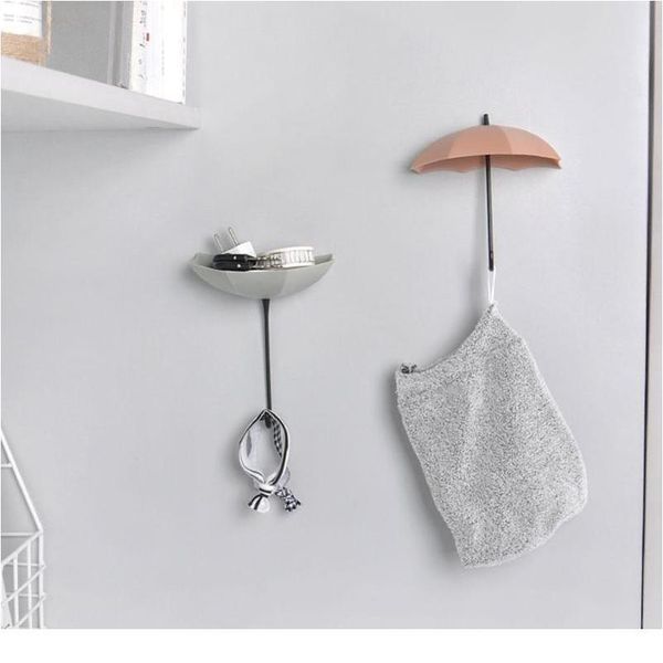 

3pcs umbrella shaped key clothes hanger rack home decorative holder wall hooks for kitchen bathroom accessories jllazp