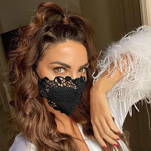 

защитная маску для лица моды кружева личности пыл дышащего хлопок ткань маска маски моющегося многоразового лица