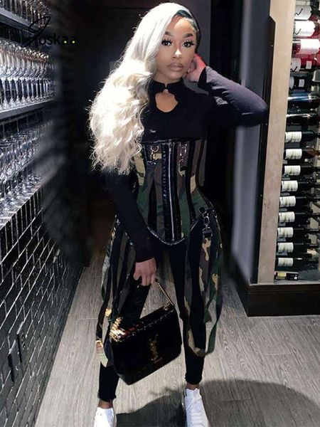 

joskaa black bodysuit casual streetwear long sleeve hollow out skinny jumpsuits sporty jogger workout women fall clothes overall, Black;white