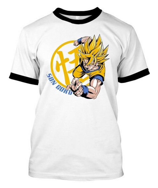 

son goku saiyan - custom wholesale hip hop brand new clothing short sleeve button up shirts sport hooded sweatshirt hoodie
