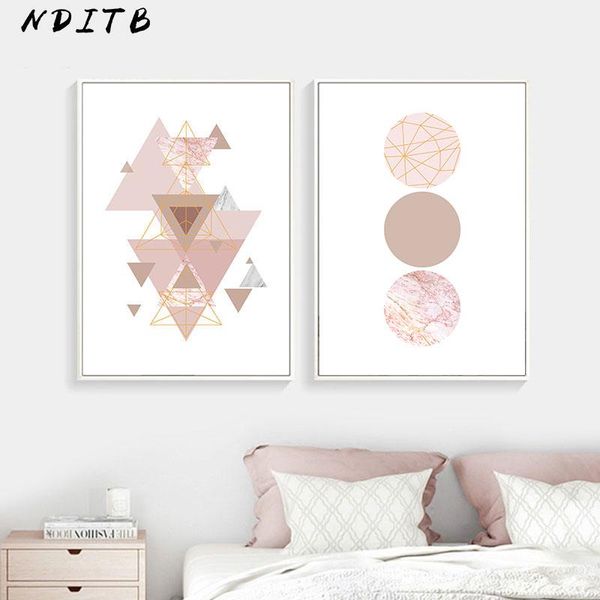 

geometric polygon wall art canvas posters minimalist marble abstract prints painting nordic style decoration picture home decor