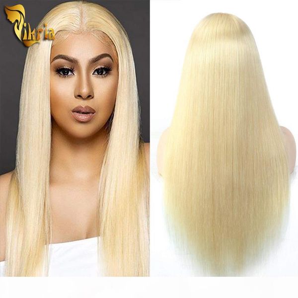 

613 blonde lace front human hair wigs full lace wigs pre plucked hairline with baby hair 130%~150% density 8~20 inches for black women, Black;brown