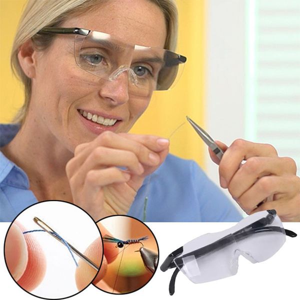 

reading flameless eyewear glasses 1.6x lightweight magnifying magnifier 250 degree vision lens for the elderly toiletry kits