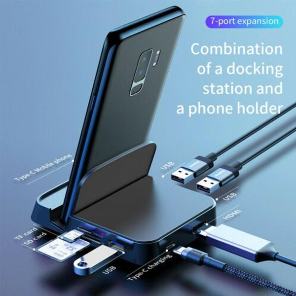 

тип c до станции hdmi зарядки док-sd tf-концентратор расширения для vdx99