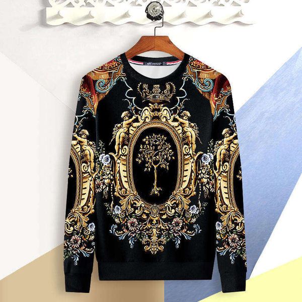 

autumn and winter personalized plush sweater for men, Black