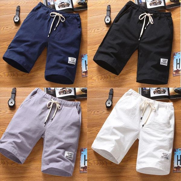 

pantalones cortos hombre mens beach pants sports breathable fashion pants summer fitness running short masculino, White;black