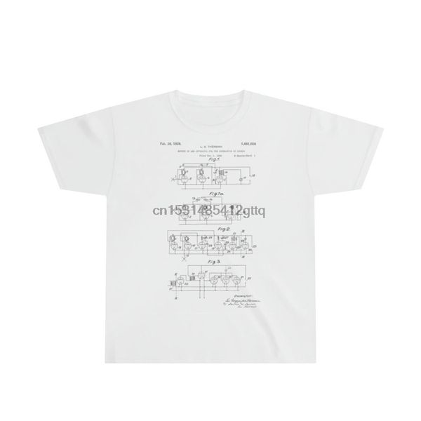 

childrens 1925 theremin synthesizer musician gift patent illustration hoodie designers t shirts sweatshirt