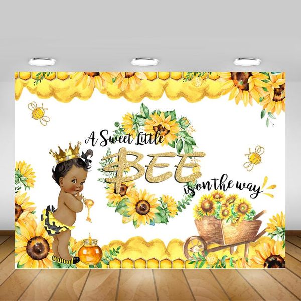

background material sweet little bee baby shower pography backdrop born birthday sunflowers crown prince honey good harvest