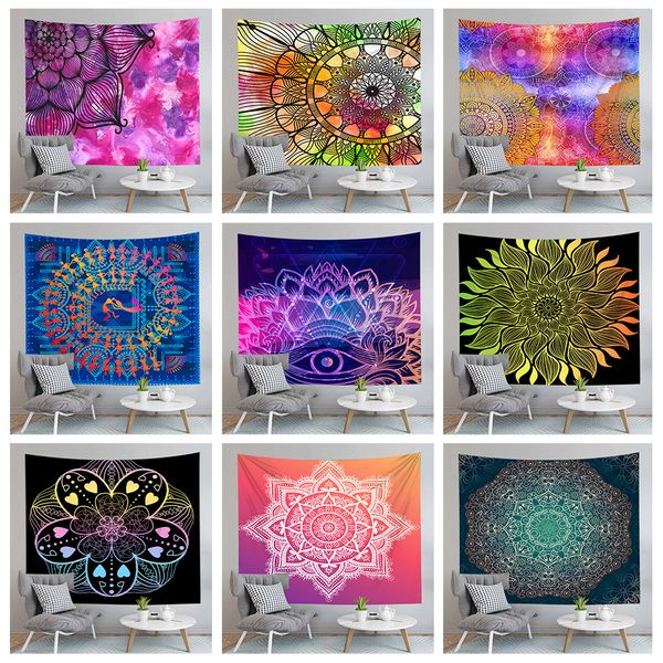 

mandala ковер одеяла индийского гобелен гобелен bohemian йога ковер мат