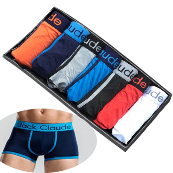 

6pcs/lot male underwear men boxer men's underpants for man panties comfortable breathable cuecas boxer homme boxer men 201009, Black;white