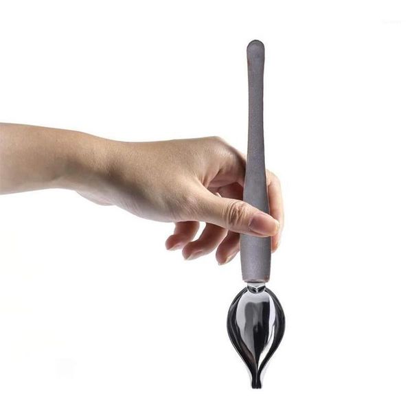 

1pc multifunctional chef decoration pencil anti-slip stainless steel portable sauce desserts painting coffee spoon kitchen tools1