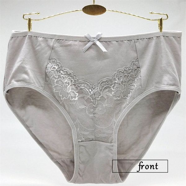 

6pieces/lot underwear women plus size panties lace hollow briefs cotton underpant high waist intimate woman panty xxxxl xxxl xxl y200425, Black;pink