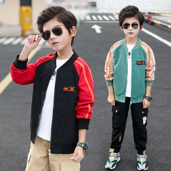 

children's clothing boys' 2020 new spring and autumn thin coat cardigan, Black
