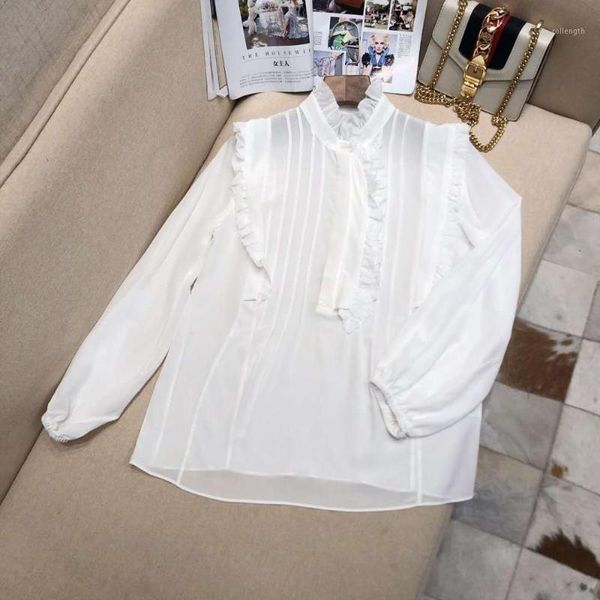 

bh03818 fashion women's blouses & shirts 2020 runway european design party style women's clothing1, White
