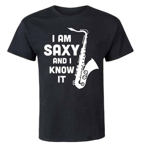 

sport brand new 2019 summer mens short sleeve saxy and i know it-mens short sleeve tee tee