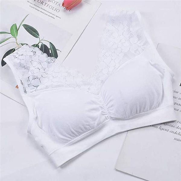 

bras 2021 women underwear seamless lace bra with front cover sports camisole push up corset crop padded fn701, Red;black