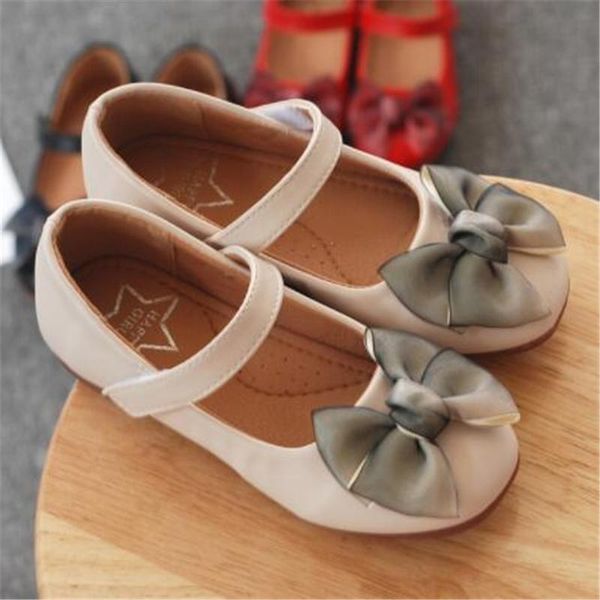 

spring autumn children flats fashion bow knot casual leather shoes girls princess shoes 03 spring autumn wmtctf rimmer, Black