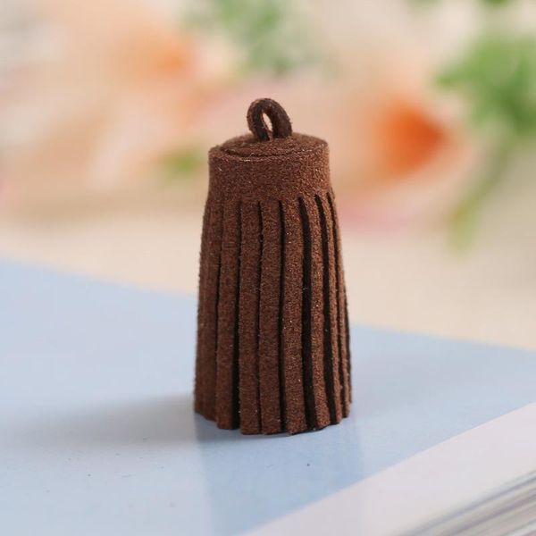 

20pc faux leather mini tassel fringe diy jewelry keychain straps pendant crafts handmade making tassels fabric decor accessories h sqcpue