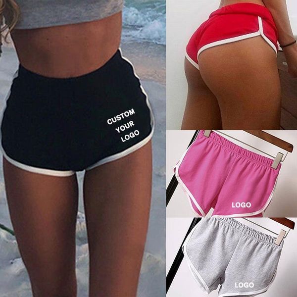 

sports shorts women summer new pink black grey color skinny shorts casual lady elastic waist casual short pants, White;black