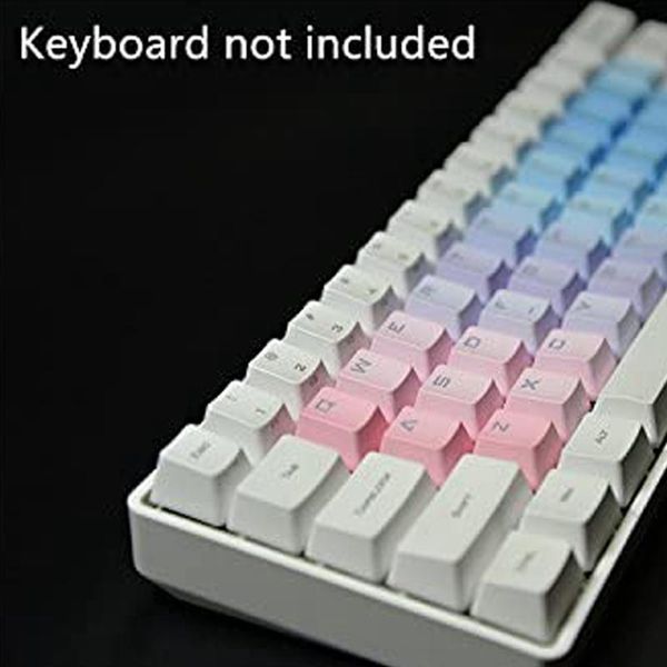 

37 keys pbt keycaps backlit double injection-color keycap set for mechanical keyboard for cross shaft keyboard