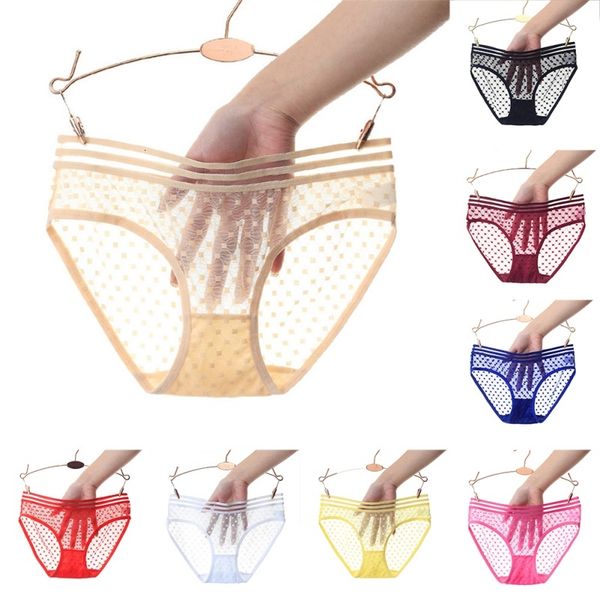 

ultra-thin transparent solid color lace low waist perspective underwear hollow fashion thong, Black;white