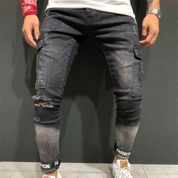 

new autumn 2021 thin black brem male fashion small feet pants 20o7, Blue