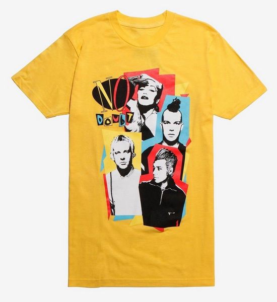 

нет сомнение 1990s цвет фото желтый мужские футболки nwt 100% authentic official хлопка tee shirt мода прохладный спорта толстовка с капюшон