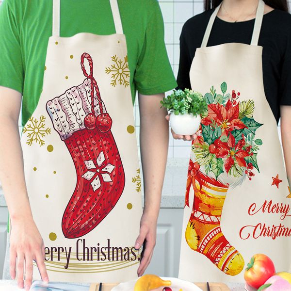 

neutral/cartoon personality apron bar restaurant waiter christmas decoration bouncy, stretchy soft and fashion