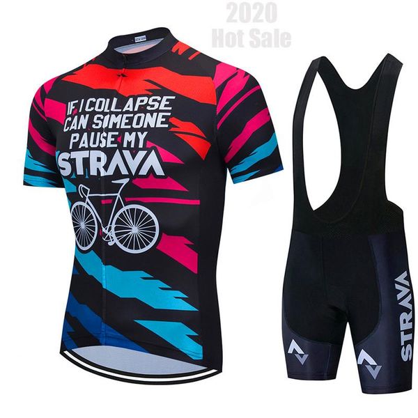 

racing sets summer strava cycling jersey multicolor bicycle short sleeve clothing bike maillot jerseys+9d bib shorts, Black;blue