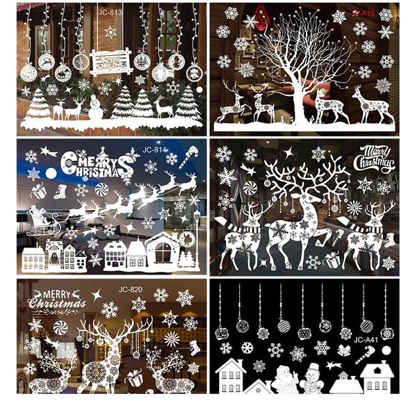 

merry christmas window stickers santa claus decorative wall stickers home decor bedroom living room removable whi bbyozp