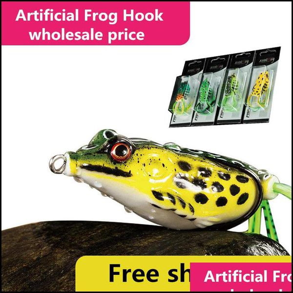 

baits & lures fishing sports outdoors soft rubber simation ray frog snakehead bait 4.5cm-8g 5cm-11g 5.5cm-14g mix colors boxed lure hook dro