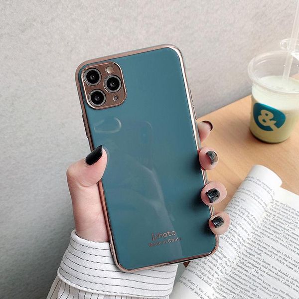 

сплошной цвет защиты камеры бампер телефон чехол для iphone 11 11 pro max xr xs max x 7 8 plus ударопрочный мягкий yxlwwj cases2010