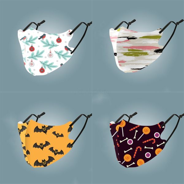 

printed skull mouth masks buffoon clh mascarilla black dustproof washable mascherine fashion respirable women pupil cycling#476