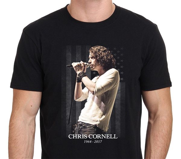 

chris cornell tribute american rock legend men's black t-shirt size s-xxl fashion classic tee shirt sport hooded sweatshirt hoodie