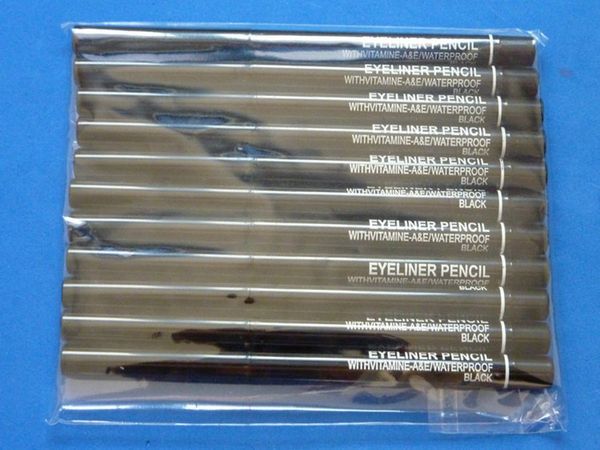 

new brand makeup eyeliner pencil black and brown automatic rotating telescopic waterproof eyeliner