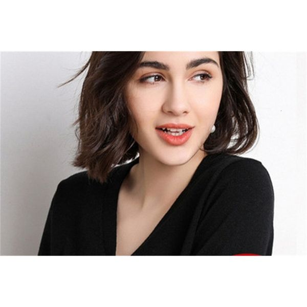 

2021 new sweater cardigan women's winter clothes nylon casual flat mesh spring in short v all-match woman's knitted jacket wsgr, White;black