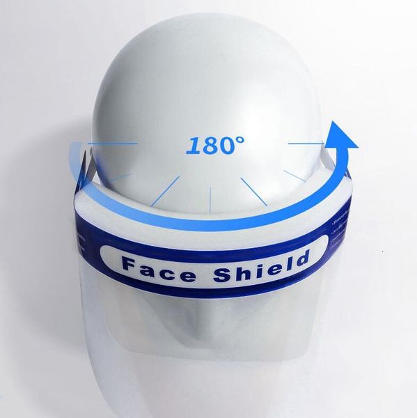 

masks face shield mask anti-fog isolation full protective with elastic band sponge headband hd transparent pet protectio