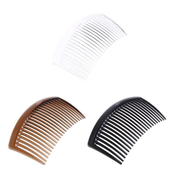 

hair brushes 5pcs/set handmade comb 23 tooth plastic headwear accessories women diy clip, Silver