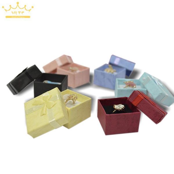 

jewelry pouches, bags wholesale 48pcs/lot rings paper boxes gift package ring, Pink;blue