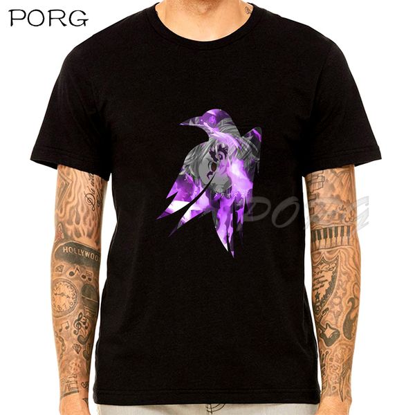 

ravens cloak black mark cool funny casual short sleeve summer loose tshirt male o neck anime sport hooded sweatshirt hoodie men t shirt