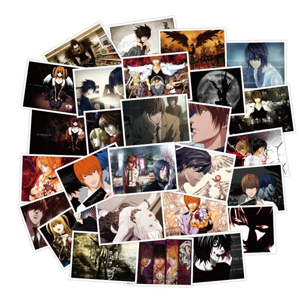 

30шт / набор death note аниме малых водонепроницаемые наклейки для ноутбука ноутбука наклейки для автомобиля