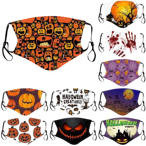 

halloween factory children fashion face mask designer dustproof haze printing cartoon washable windproof facemask p1a8v