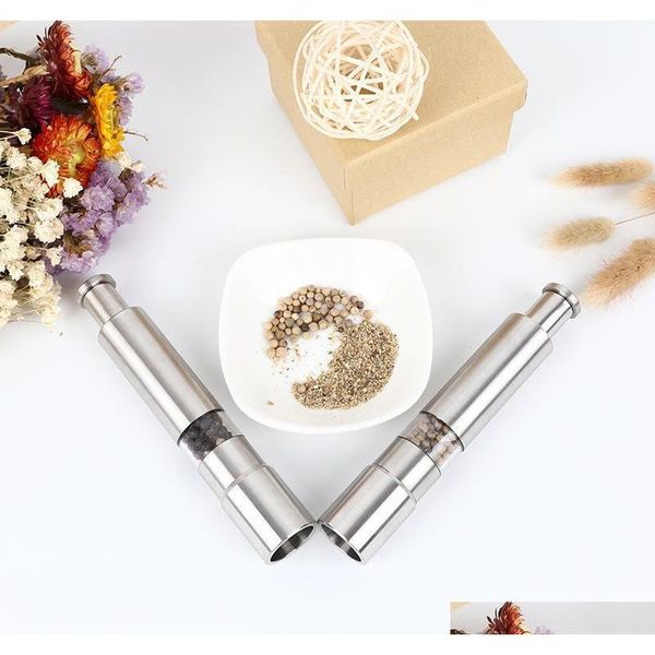 

stainless steel pepper grinder portable manual pepper muller seasoning grinding milling machine min jllwpj powerstore2012