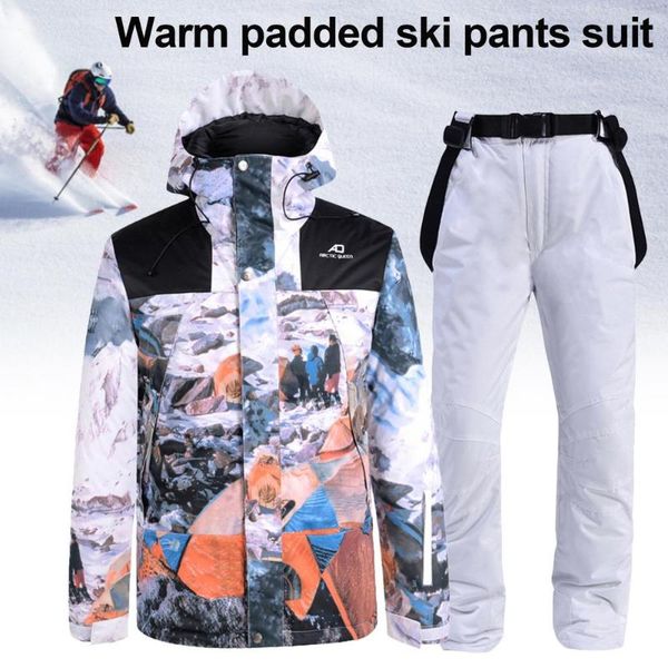 

2020 новый мужчины женщины лыжный костюм ветрозащитный водонепроницаемый сгущает теплый снег пальто зима лыжи и сноуборд куртки и штаны set