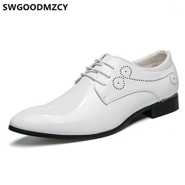 

dress shoes corporate for men business oxford leather formal dresses italian white wedding buty1, Black