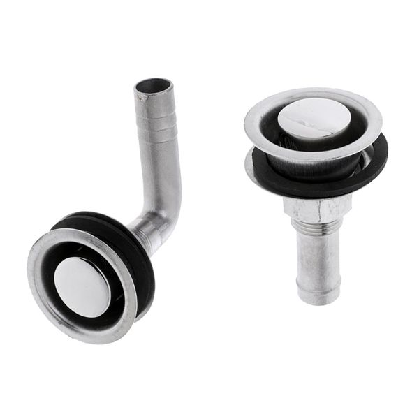 

5/8 and 3/4 marine boat fuel gas tank vent 316 stainless steel flush mount